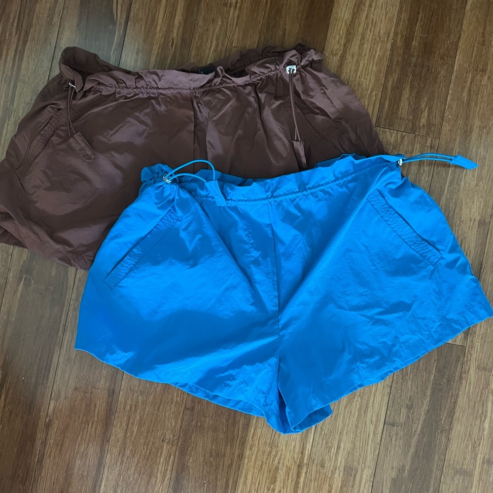 2 pairs Forever 21 Toggle drawstring shorts